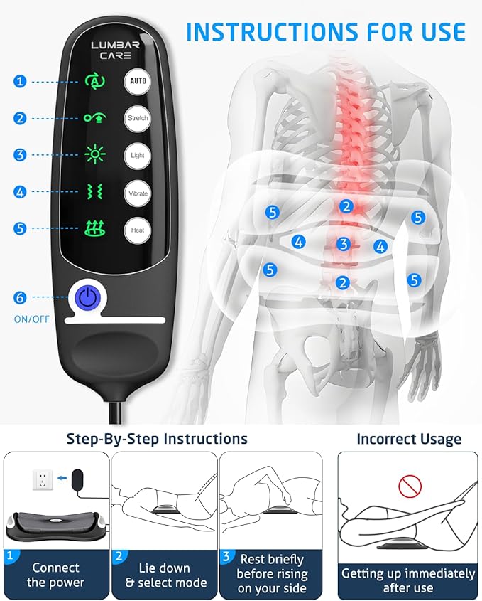 Alpha Medical Masážní přístroj pro relaxaci bederní páteře 2